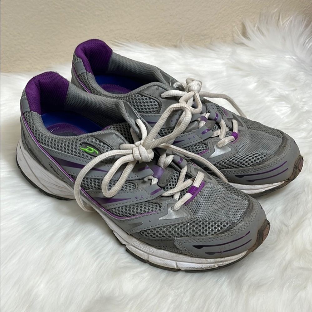 Dr. Scholl’s Gray Purple Athletic Shoes